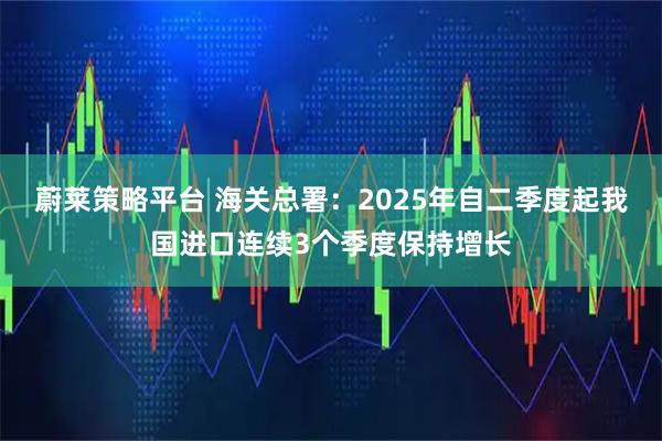 蔚莱策略平台 海关总署：2025年自二季度起我国进口连续3个季度保持增长